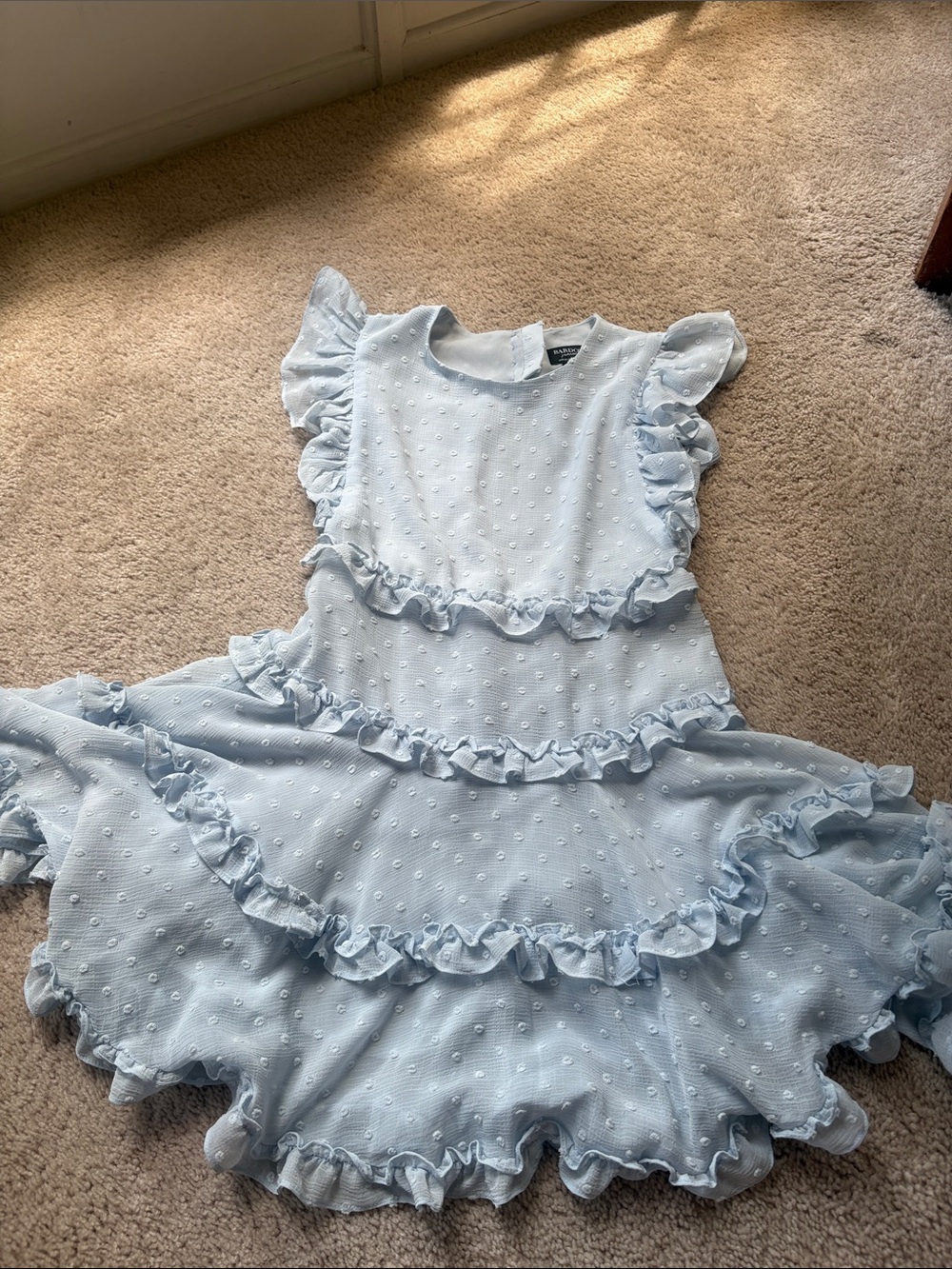 Bardot Junior Pale Blue Textured Dress